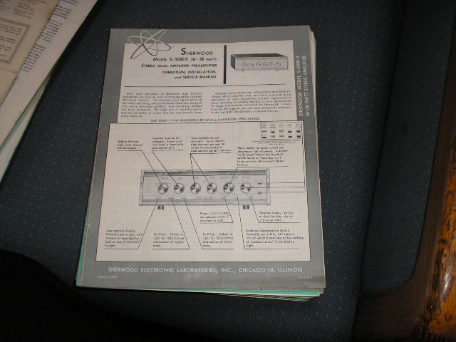 S-5000 II Amplifier/Preamplifier Operation,Installation,Service Manual. for Serial no. 5012502 and up.  